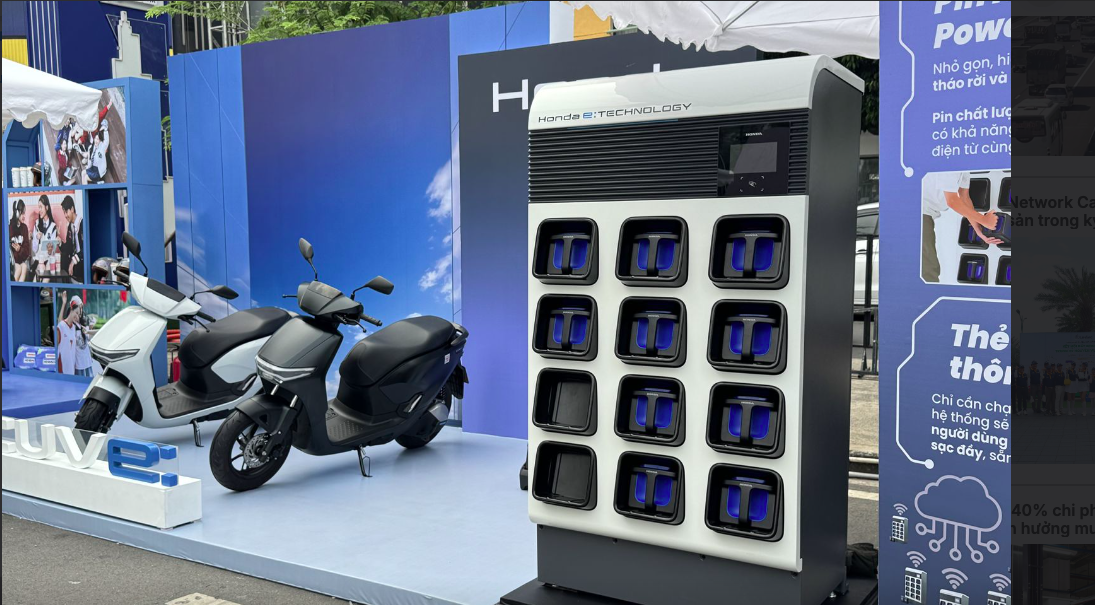 Trạm đổi pin - chiến lược mới của Honda trong cuộc đua xe máy điện tại Việt Nam